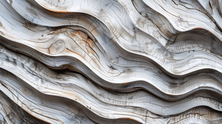 3D rendering of light and dark wood grain.の素材