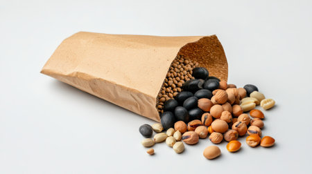 Seed packet isolated on white background, perfect for gardening and planting themesの素材