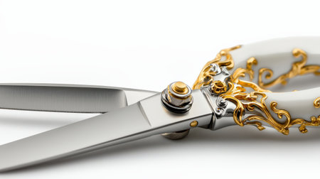 Sheep shears isolated on white, ideal for livestock care and farm brandingの素材