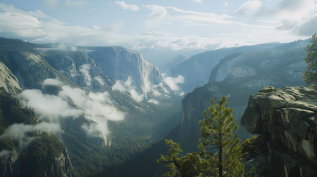 Yosemite National Park in California, United States of America.の素材