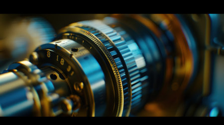 Close-up of a camera lens. Shallow depth of field.の素材