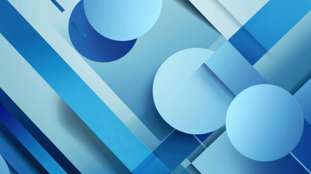 abstract background with blue circles. Vector illustration for your design.の素材