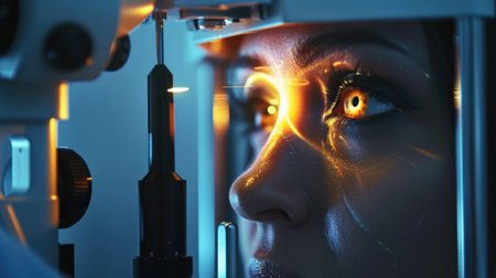 Artificial intelligence. 3d rendering. Futuristic robot woman.の素材