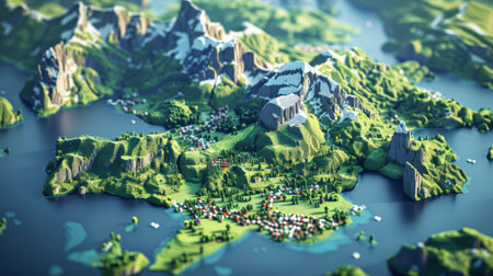 D model of planet Earth. 3D illustration.の素材