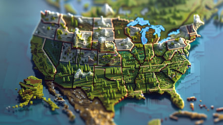 Mongolia city on map, 3D illustration. Elements of this image furnished by NASAの素材