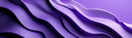 A purple wave with a purple background. The wave is made of a material that looks like it's made of fabricの素材