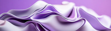 A purple fabric with a wave pattern. The wave pattern is very intricate and the fabric appears to be very softの素材