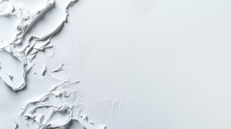 A white background with a white line that is splattered with paint. The splatters are in different sizes and shapes, creating a sense of chaos and disorder. Scene is one of confusion and disarrayの素材