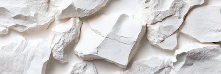 The image is of a pile of white rocks, with some of them broken and others still whole. The rocks are scattered across the surface, with some of them overlapping each other. Scene is one of ruggednessの素材