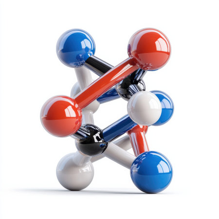 A colorful ball with a red, white, and blue center. The ball is made of plastic and has a shiny, reflective surface. The colors of the ball are bright and eye-catchingの素材