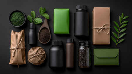 A collection of items including a jar of coffee, a jar of spices, a jar of tea, a jar of herbs, a jar of coffee beans, a jar of coffee grounds, a jar of tea leaves, a jar of spices, a jarの素材