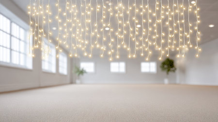 A room with a white ceiling and white walls. The room is empty and has a very clean and simple lookの素材