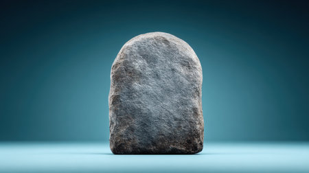 A large rock with a lot of dirt on it. The rock is grey and has a lot of textureの素材