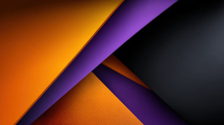 A black and orange and purple design with a purple line. The design is abstract and has a moody feel to itの素材