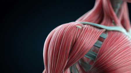Human body anatomy, part of the human body. 3D renderingの素材