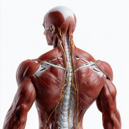 3D rendered Illustration of the Muscles of the Male Bodyの素材