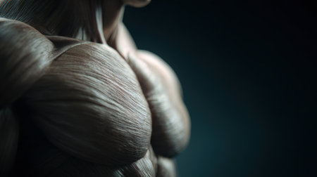 Close-up shot of a beautiful female body in the studio.の素材