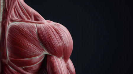 3D Illustration of the Muscles of a Female Body.の素材