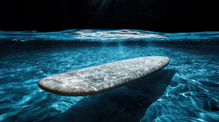 Kickboard floating on waterの素材