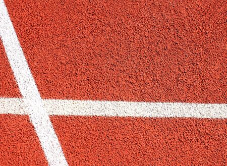 line on race track in stadium