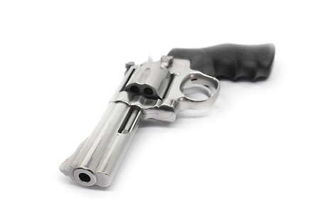 Revolvers isolated on white background