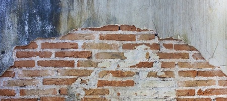 Molder brick wallの写真素材