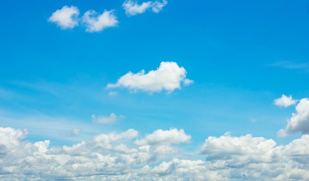 The blue skyの写真素材