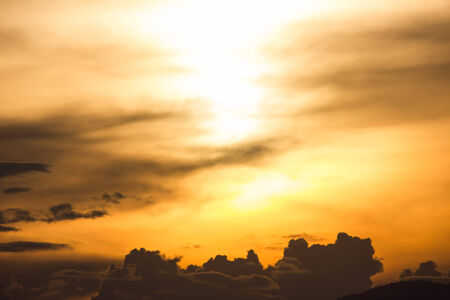 The sky  before sunsetの写真素材