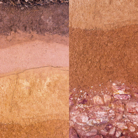 Layer of soil underground