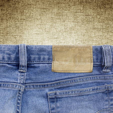 Background from a jeans fabric and wallpaper.の写真素材