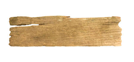 wooden planks isolated on white background with clipping path.の写真素材