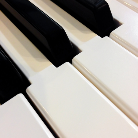 piano, keyboard piano, top view of instrument musical tool.の写真素材