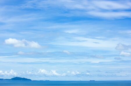 clouds in the blue sky backgroundの写真素材