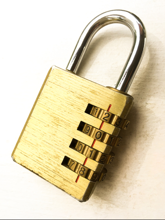 Padlock isolated on a white background.