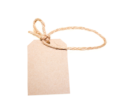 tag isolated on white background.の写真素材