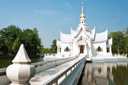 Thai temple style architectureの写真素材
