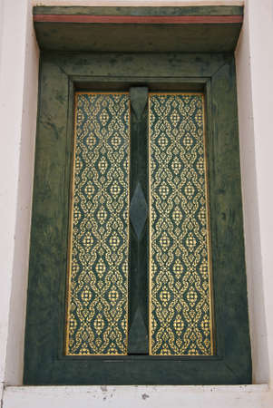 Thai style door, Wat LuangLuang Phor Sod Kayaramの写真素材