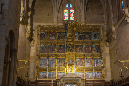 Altarpiece inside  Interior of Church of the Basilica of St. のeditorial素材