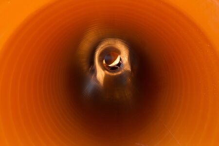 Industrial inner piping, sewer and driving or channeling waterの写真素材