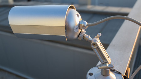 Side view of Surveillance Cameraの写真素材