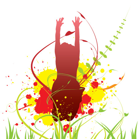 Abstract summer background for design.のイラスト素材