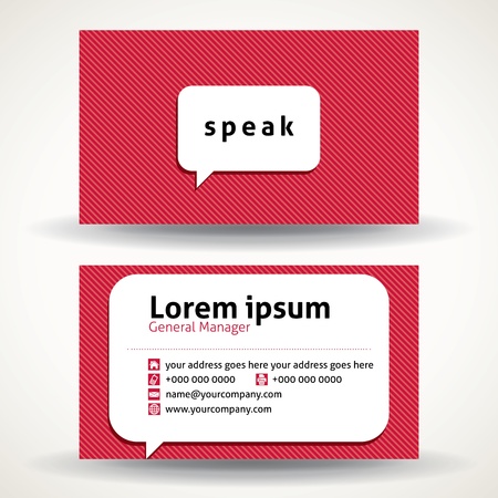 creative business card templateのイラスト素材