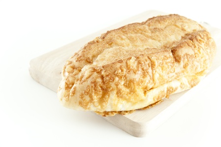 bread on a white background 