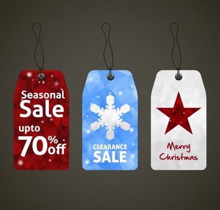 Christmas Sale Tags Design のイラスト素材