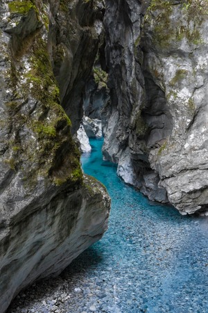 Great canyon of Soca river, Sloveniaの写真素材