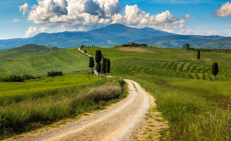 Beautiful Tuscany landscape, Italyの写真素材