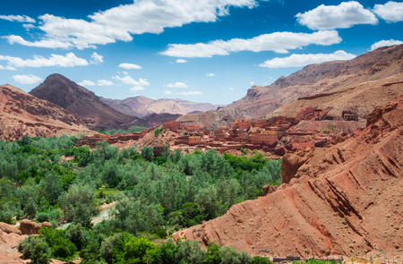 Historic Ksar Ait Benhaddou in Moroccoの写真素材