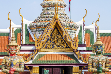 Giant Guardian at Grand Palace Bangkok Thailandのeditorial素材