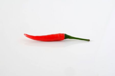 Red Chilli isolate on white background.の写真素材