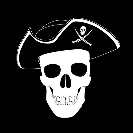 Pirate skullのイラスト素材